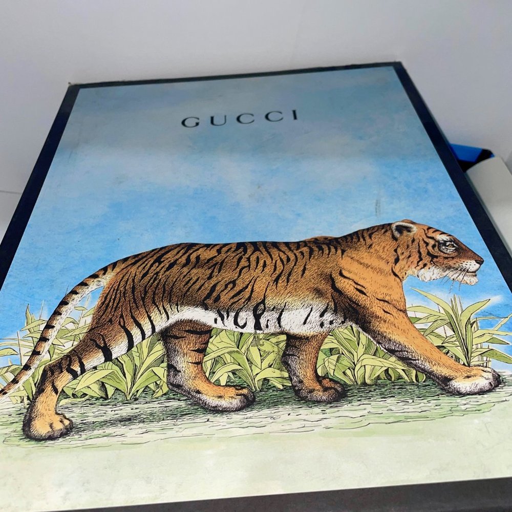 Gucci Ghost Logo High-top Star Leather Sneakers - Picture 5 of 14